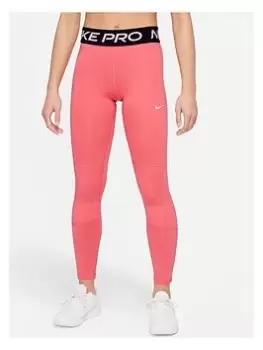 Image of Nike Older Girls Legging - Pink, Size S=8-10 Years