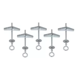 Image of Moderix Plasterboard Spring Toggle Fixings with Screws Hollow Cavity Anchors Eye