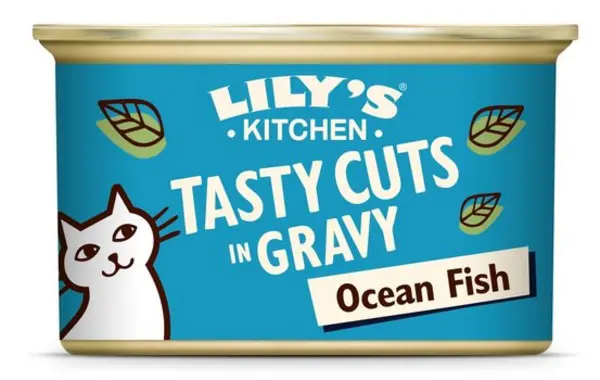 Image of Lily's Kitchen Tasty Cuts Ocean Fish Cat Food 85g