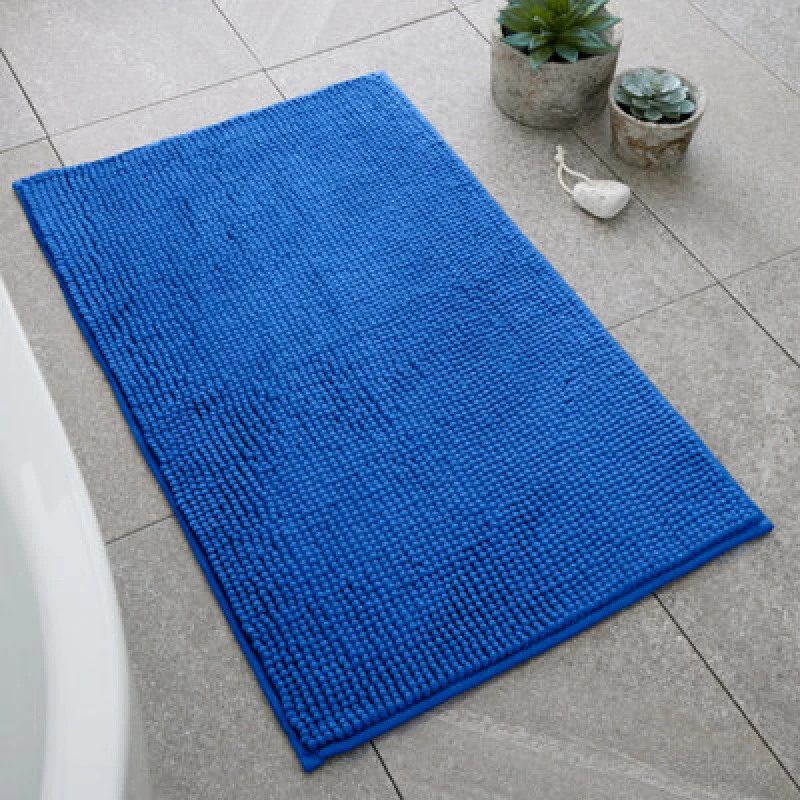 Image of Catherine Lansfield Bobble 50cm x 80cm Bath Mat Cobalt Blue