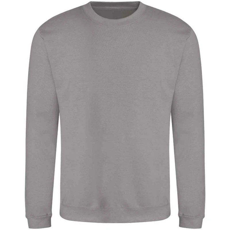 Image of AWDis AWDis Men Soft Touch Sweatshirt in Light Grey Size: X-Small Light Grey XS Male 5063693908379