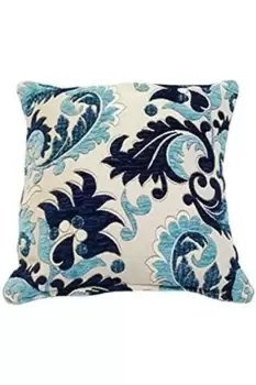 Image of Aspen Floral Embellished Jacquard Cushion Cover
