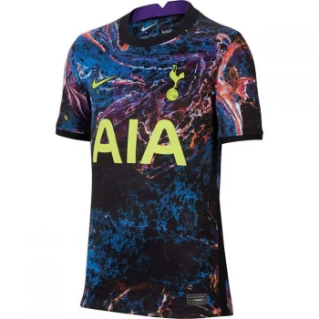 Image of Nike Tottenham Hotspur Away Shirt 2021 2022 Junior - Black/Green
