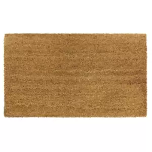 Image of JVL Manor Plain Latex Coir Doormat, 40x70cm