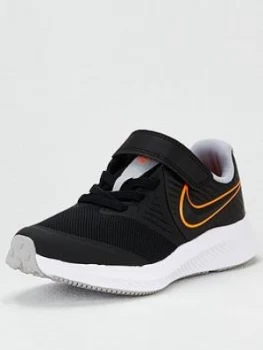 Image of Nike Childrens Star Runner 2 Trainers - Black/Orange, Size 2