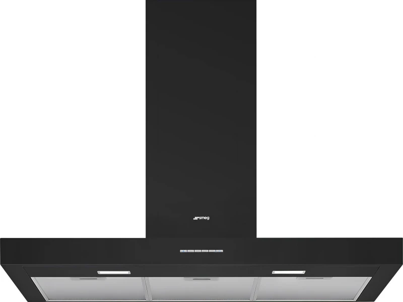 Image of Smeg Universal KBT900NE 90cm Chimney Cooker Hood - Matte Black