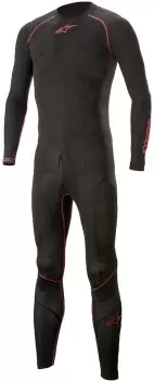 Image of Alpinestars Ride Tech Lite Undersuit, black-red, Size XS S, black-red, Size XS S
