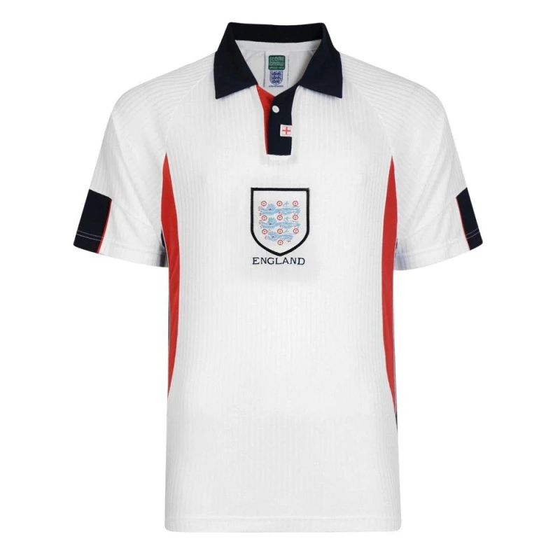 Image of Score Draw Draw England 1998 Home Shirt Adults - White White S