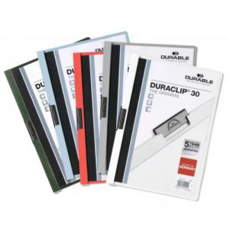 Image of Durable DURACLIP 30 A4 Folder Assorted