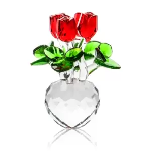 Image of Crystal Roses Ornament M&amp;W