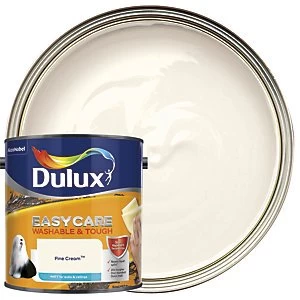 Image of Dulux Easycare Washable & Tough Fine Cream Matt Emulsion Paint 2.5L