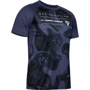 Image of Under Armour Quartz Weightless Short Sleeve T Shirt Mens - Blue