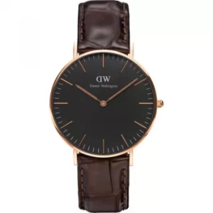 Image of Unisex Daniel Wellington Classic Black York Watch 36mm Watch
