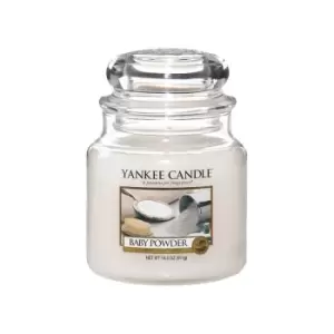 Image of Yankee Candle Original Jar Candles Medium Baby Powder 411g