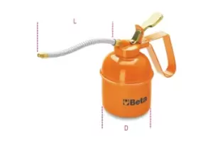 Image of Beta Tools 1751 Pressure Oil Can (Metal) Flexible Spout 200cc 017510002