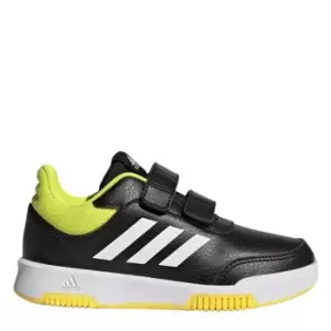 Image of adidas Tensaur Sport Training Hook and Loop Shoes Kids - Core Black / Beam Yellow / Clo