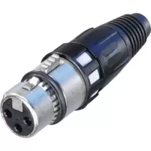 Image of Neutrik NC3FXCC XLR connector Socket, straight Number of pins: 3 Silver