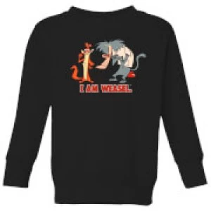 Image of I Am Weasel Characters Kids Sweatshirt - Black - 7-8 Years