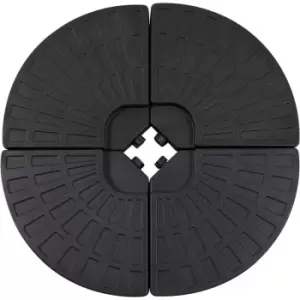 Image of 4PC Umbrella Base Sun Parasol Stand Holder Weight Sand Water Filled - Outsunny