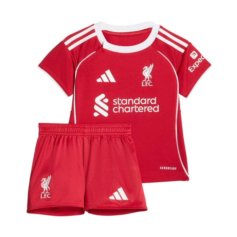 Image of adidas Liverpool Home Babykit 2025 2026 Red male 9-12 Months