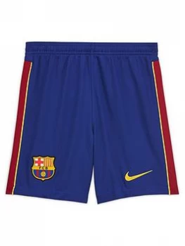 Image of Nike Youth Barcelona 20/21 Home Short, Blue, Size L