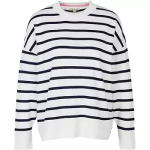 Image of Barbour Bradley Stripe Knit Jumper - White