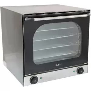Image of Kukoo - Electric Convection Oven / Twin Fan-Assisted 4 Trays Aluminium / - Black