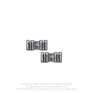Image of Marilyn Manson - MM Logo Stud Earrings