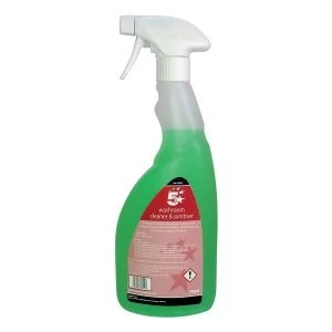 Image of 5 Star Facilities 750ml Ready to Use Washroom Cleaner