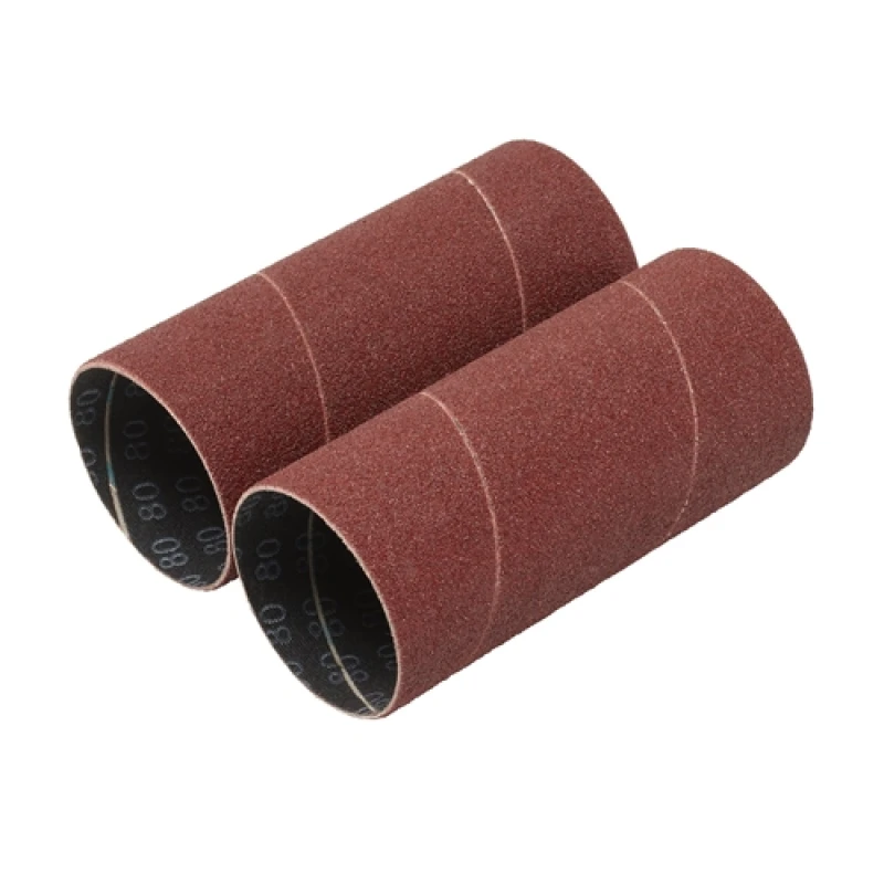 Image of Draper Aluminium Oxide Sanding Sleeves, 50 x 115mm, 80 Grit (Pack of 2) 8405