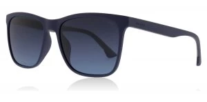 Image of Police SPL633 Sunglasses Matte Blue 7SFP Polariserade 55mm