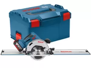 Image of Bosch GKS18V57G+R 18V 2x5.0Ah Li-ion Circular Saw Plus Guide Rail