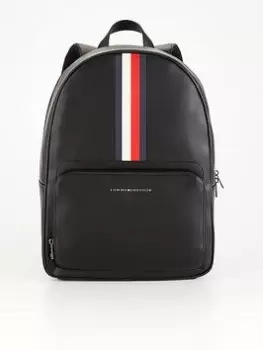Image of Tommy Hilfiger Midtown Faux Leather Backpack - Black