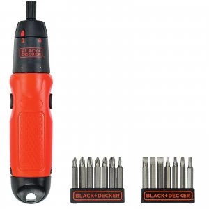 Image of Black and Decker 19 Piece 6V Cordless Screwdriver Set