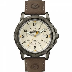 Image of Timex T49990 Expedition Rugged Metal Watch with Natural Colour Dial