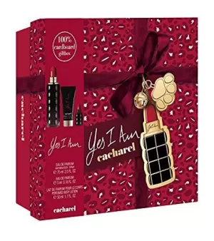 Image of Cacharel Yes I Am Gift Set 75ml Eau de Parfum + 50ml Body Lotion + 5ml Eau de Parfum