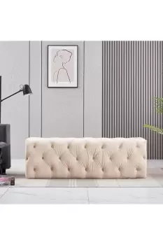 Image of 'Melia' Velvet Ottoman Bench Large Single