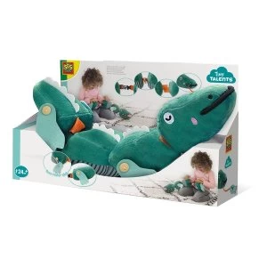 Image of SES CREATIVE Childrens Tiny Talents Buckle and Button Crocodile Stuffed Soft Toy