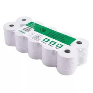 Image of Exacompta Receipt Rolls 1ply 60g 57x50, 5 Sets of 10 Rolls