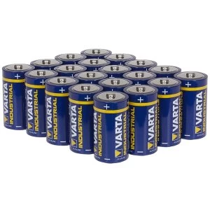 Image of Varta Industrial Size C Alkaline Batteries Pack of 20