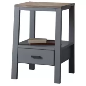 Image of Gallery Direct Sherwood Smoked Grey Side Table