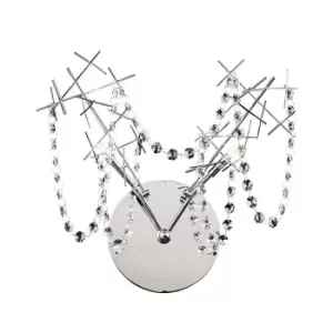 Image of Lexi Wall Lamp Switched 2 Light G4 Polished Chrome/Crystal, NOT LED/CFL Compatible