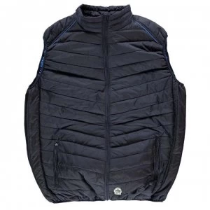 Image of D555 Stevie Padded Gilet Mens - Navy
