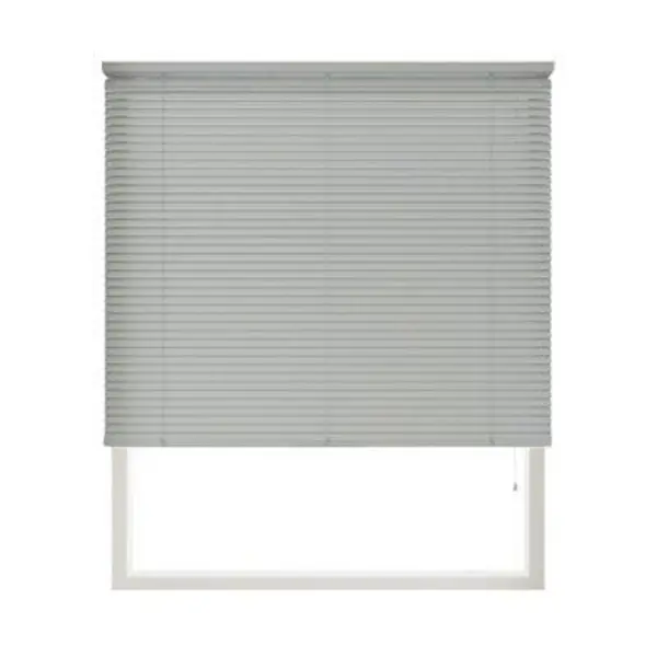 Image of New Edge Blinds 152cm Drop, 25mm Slat PVC Venetian Blind Grey
