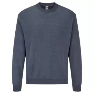 Image of Fruit Of The Loom Mens Set-In BelcoroA Yarn Sweatshirt (M) (Heather Navy)