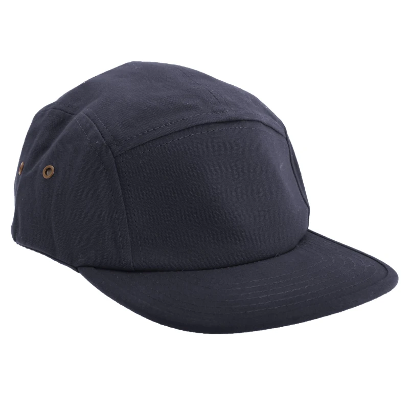Image of Beechfield Beechfield Canvas 5 Panel Classic Baseball Cap in Navy Navy One Size Unisex 5054171198528