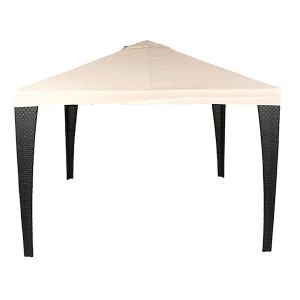 Image of Charles Bentley Rattan Gazebo - Cream