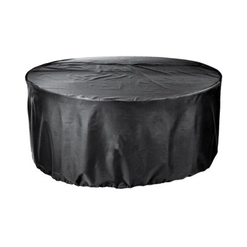 Image of Cozy Bay Furniture EZBreathe 4-6 Seat Round Patio Set Cover in Black Black