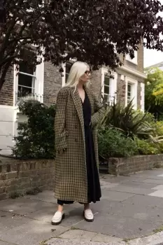 Image of Kennedy Double Breasted Coat, Heritage Check / UK 6