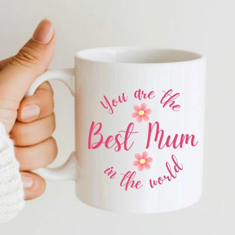Image of Aye Do Gifts You're the Best Mum in the World Mug - 7595 White female One Size